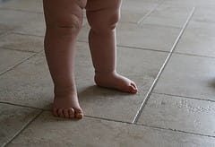 baby's first steps photo