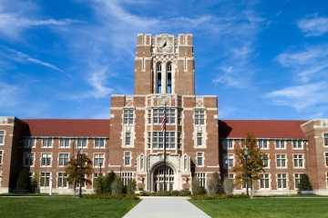 American school building exterior