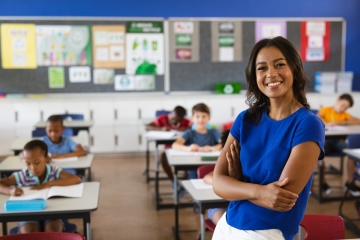 Teacher in classroom