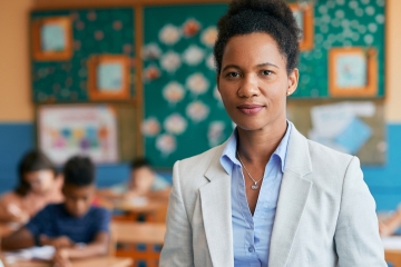 Teacher in a classroom