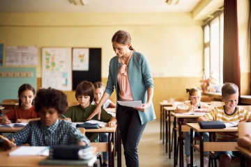 Teacher in a classroom