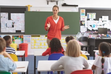 Teacher in a classroom