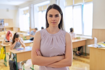 Teacher in a classroom