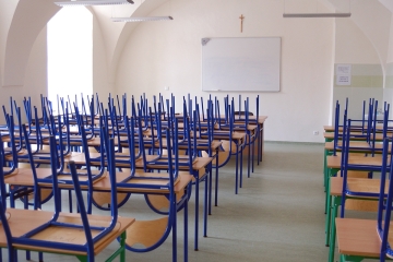 Catholic school classroom