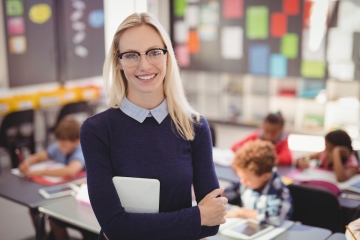 Teacher in a classroom