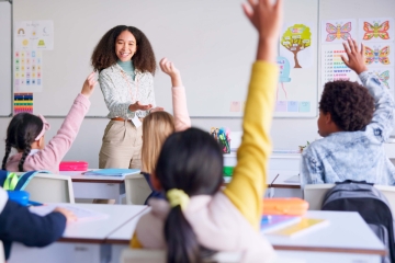 Teacher in a classroom