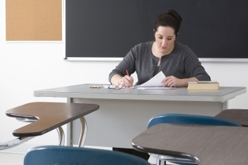 Teacher in a classroom