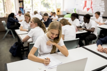 Students in a classroom