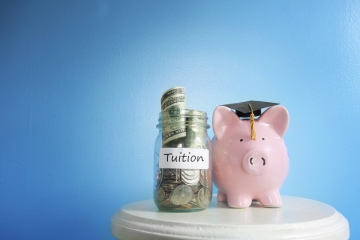 tuition and piggy bank