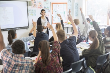 High school classroom