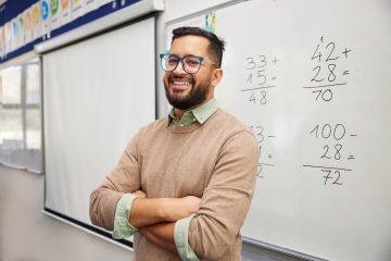 Teacher in a classroom