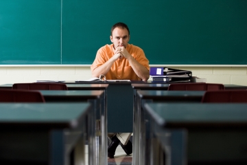 Teacher in a classroom