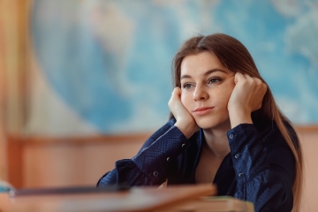 Bored student