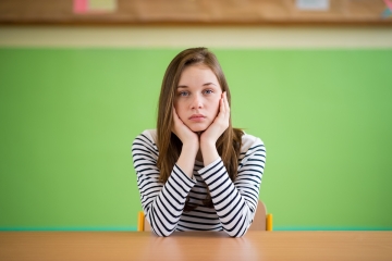 Sad student