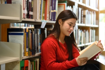 Student reading