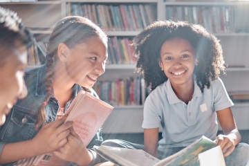 Students reading