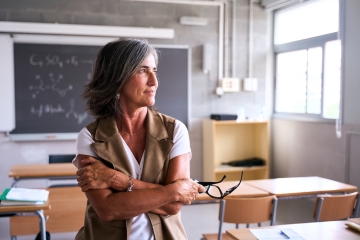 Teacher in a classroom