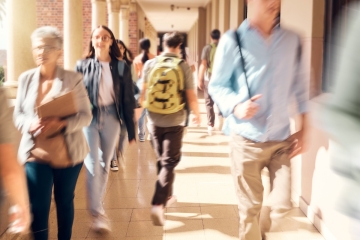 Moving people at a school