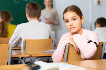 Girl in a classroom