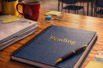 A teacher's desk
