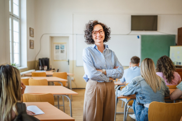 Teacher in classroom