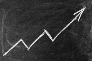 Chalkboard arrow