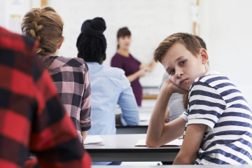 Bored student