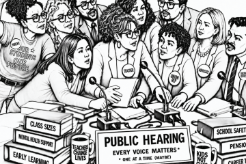 Teachers union illustration