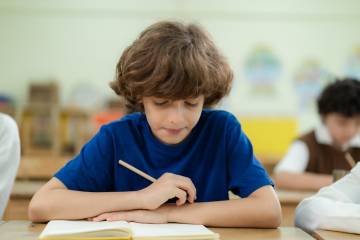 Boy reading