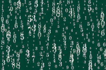 Data on a chalkboard