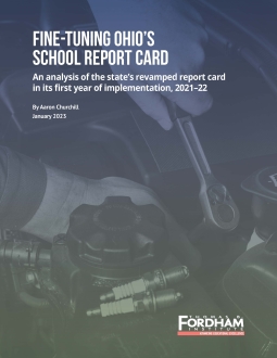 Fordham fine-tuning Ohio's school report card cover