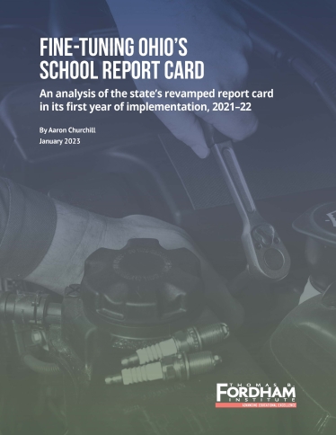 Fordham fine-tuning Ohio's school report card cover