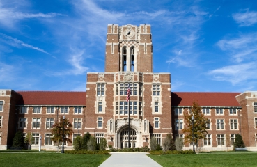 American school building exterior