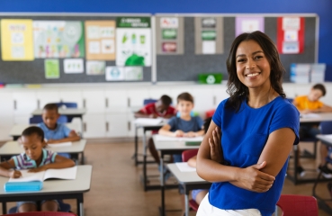 Teacher in classroom