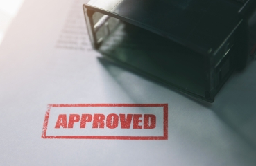 Approved stamp document