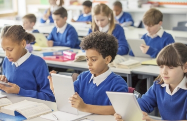 Students in a classroom