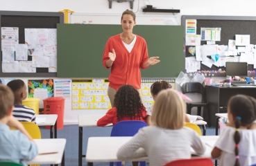 Teacher in a classroom