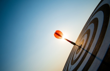 Dart board bullseye