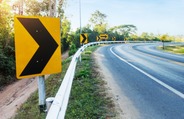 Road turning right