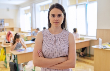 Teacher in a classroom