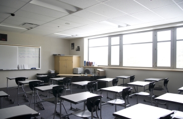 Empty classroom