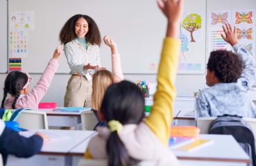 Teacher in a classroom