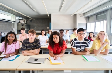 Students in a classroom