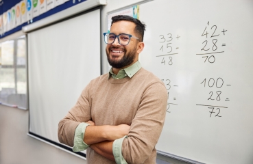 Happy school teacher