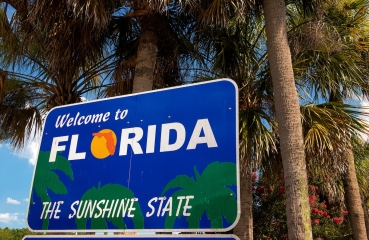 Welcome to Florida sign