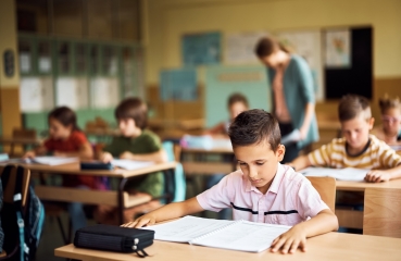 Students in a classroom