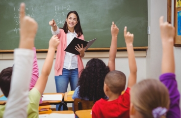 Teacher in a classroom