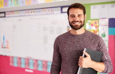 Teacher in a classroom