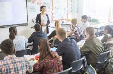 Teacher in a classroom