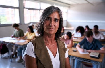 Teacher in a classroom
